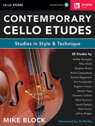 Contemporary Cello Etudes Cello Book with Online Audio Access cover